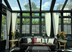 Thép sunroom nhiệt phá vỡ đôi kính cách nhiệt mái nhà không thấm nước thiết kế cách âm cho khu dân cư biệt thự căn hộ - Product Image 6