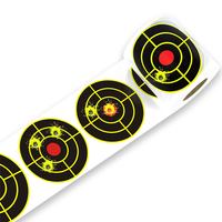 Autocollants de cibles de tir réactifs de 3 pouces, 100 autocollants fluorescents auto-adhésifs pour la chasse et l'entraînement
