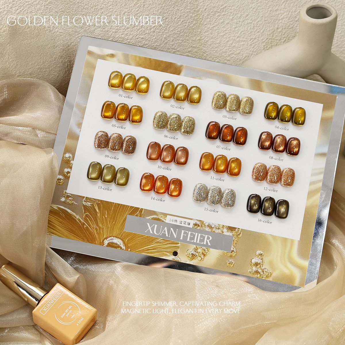16 colors + color chart