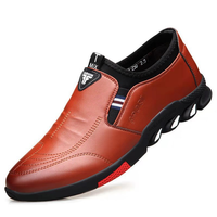 Chaussures à lacets pour hommes, chaussures en cuir décontractées
