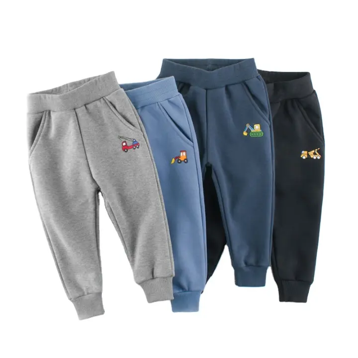 Pantaloni moderni personalizzati per bambini pantaloni lunghi in pile sportivi traspiranti Casual da ragazzo