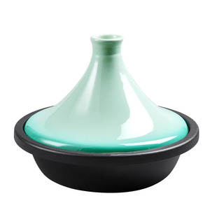 Cocotte hollandaise classique colorée <span class=keywords><strong>en</strong></span> <span class=keywords><strong>fonte</strong></span> <span class=keywords><strong>émaillée</strong></span> avec couvercle conique <span class=keywords><strong>en</strong></span> céramique - Product Image 6