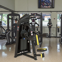Mesin Lateral Raise Premium Baja Berkualitas Tinggi dengan Beban Pin 70kg, Penyesuaian Beban, Alat Latihan Bahu untuk Kekuatan di Gym