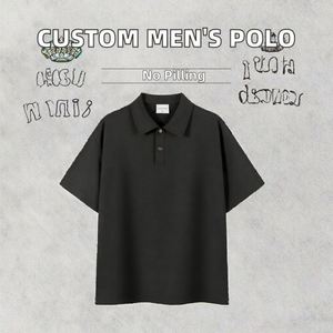 Diseño de Logotipo Personalizado, Diseño Deportivo para Equipos, Tejido de Punto Liso, Camiseta Polo de Manga Corta de Algodón para Hombre - Product Image 3