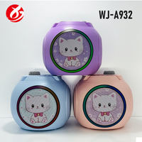 Speaker Karaoke Bluetooth HIFI Portabel Grosir dengan 2 Mikrofon Nirkabel Lampu LED RGB untuk Acara Keluarga