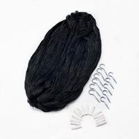 Filets d'écran anti-chat en polyester Filet de clôture pour chat de couleur noire pour balcon Filet de sécurité anti-chute pour chat