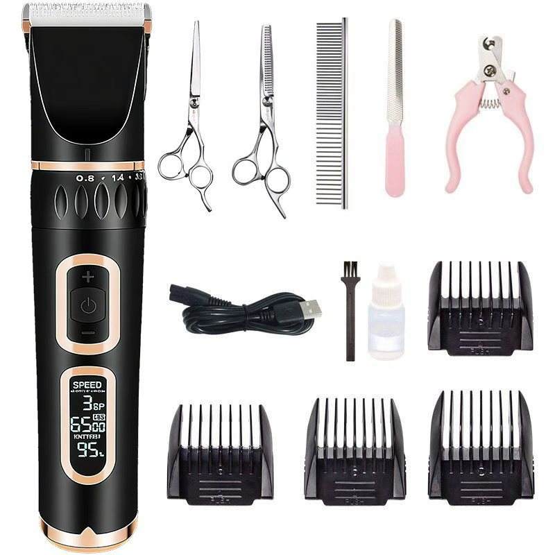 ชุดกรรไกรสแตนเลสสีดำโรสโกลด์ B8A แบบสองชั้น 5 ชิ้น