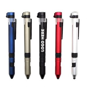 Personalized 7-in-1 Multi-function <b>Pen</b> With Custom Logo Printed Novelty Ballpoint <b>Pen</b> for Kids School Prize Stationery Supplies - Product Image 1