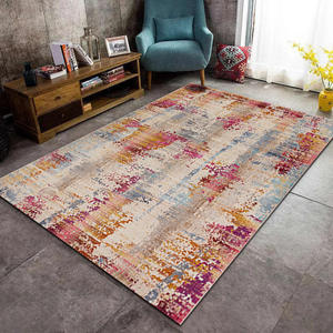 Alfombra Abstracta Rectangular Wan Xinlong, Estilo Escandinavo, de Terciopelo Cristalino Suave al Tacto, para Sala de Estar o Dormitorio - Product Image 1