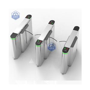 Tourniquet de sécurité pour le système de contrôle d'accès d'entrée Tourniquet de barrière d'aileron Porte inoxydable Bâtiment commercial bidirectionnel - Product Image 3