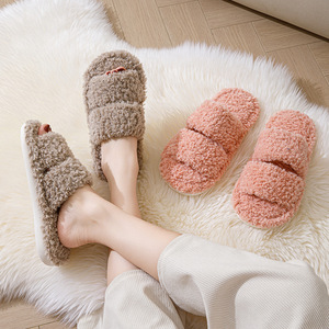Wholesale Hot Sale PVC Sole Furry <b>Slippers</b> for Women Plush Upper Material Personalized <b>Slippers</b> for Women With Hot Sale - Product Image 2