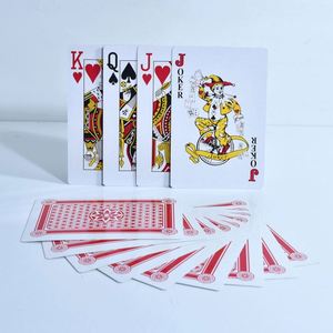 Cartas de Póker Personalizables de Alta Calidad para Adultos, Papel Impermeable con Impresión por Estampado en Caliente para Juegos Familiares - Product Image 1