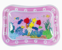 Tapis rafraîchissants gonflables en PVC pour animaux de compagnie, motif vie marine, jouets d'activités pour chats et chiens
