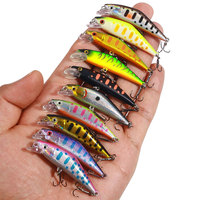 Leurre de pêche Mini Minnow coulant 57mm 3.4g pour la pêche au bar, matériel de pêche, longue portée, appât artificiel pour eau salée