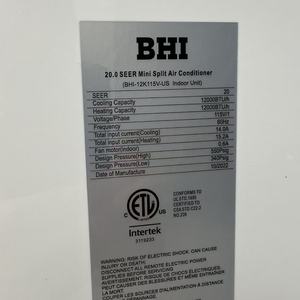 Mini <span class=keywords><strong>Split</strong></span> de 12000 BTU, 1 Tonelada, R410, Full DC, Triple Inverter, Turbo Cool, Aire Acondicionado con Bomba de Calor, SEER 20, Certificado ETL AHRI, 110V/60hz, para EE. UU. - Product Image 4