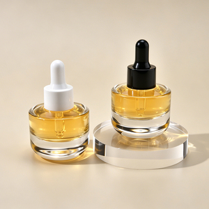 Nouvelle Arrivée Luxe 20 ml Flacon Vide en Verre à Fond Épais pour Soins de la Peau, Mini Flacon de Parfum, Flacon Compte-gouttes pour Sérum et Huile Corporelle Essentielle - Product Image 1