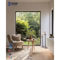 Ventana Fija Moderna de Aluminio PDP con Diseño de Persiana de Triple Vidrio, Insonorizada y con Aislamiento Térmico para Dormitorio, Uso Exterior