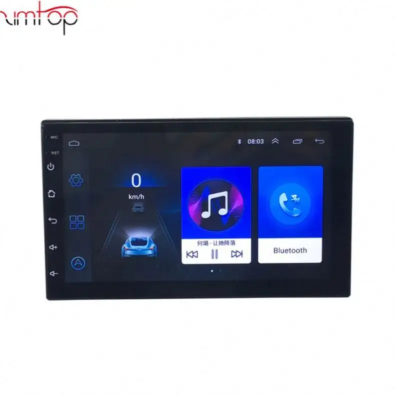 Radio con GPS para coche, reproductor multimedia con Android 9,1, 9, 10, 2DIN, Universal, 7168c