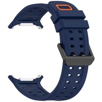 Bracelet de remplacement en acier inoxydable avec boucle Ocean pour Samsung Galaxy Watch Ultra 2 47 mm, bracelet de montre sport en silicone