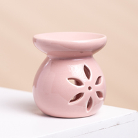YUANWANG Ensemble brûleur diffuseur de cire parfumée en céramique rose pour décoration de salon