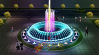 Fuente de Agua para Jardín Interior de Acero Inoxidable Moderna y Comercial, con Luces LED RGB DMX 512, Tamaño Personalizable, Garantía de 2 Años