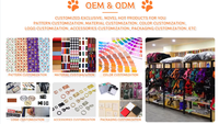 Hondenhalsbandset met fruitprint, zachte puppyhalsband met poepzakhouder en touwhalster, schattige modeaccessoires voor huisdieren voor alle hondenmaten