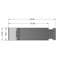 Field Wireable M8 a Código 3 Pin Terminal de tornillo hembra recto Sin blindaje Aleación de cobre IP68 4A 250V Conector Proveedor indio
