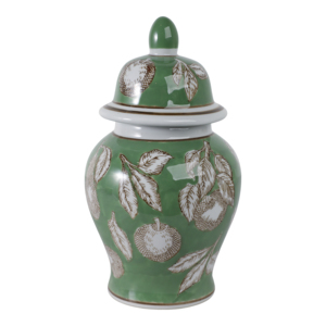 Vaso Decorativo in Ceramica con Design a Pera Verde per Soggiorno, Ufficio e Arredamento Casa - Product Image 3