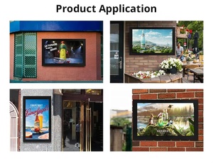 Écran mural extérieur HBYLCD facile <span class=keywords><strong>à</strong></span> installer, résistant aux intempéries, haute luminosité, pour menu de restaurant - Product Image 6