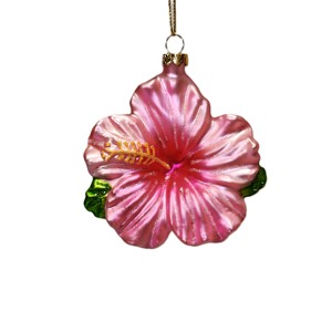 Decorazione Natalizia in Vetro a Forma di Ibisco, Edizione Limitata, Colori Assortiti, Ornamento da Appendere, Regalo per le Festività - Product Image 6