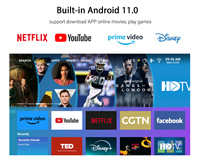 Proyector LED Portátil CR36 PRO para Cine en Casa, Android 11, 7500 Lúmenes, Compatible con 4K, Altavoces Estéreo HIFI Integrados, 55-120
