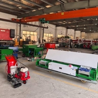 Machine de marquage routier multifonctionnelle à essence, facile à utiliser, avec une puissance de 3,05 kW, entretien facile et fonctions de mélange de poudre de pavé