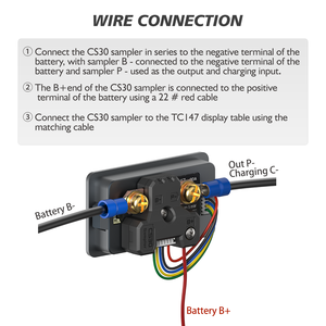 TC147A <span class=keywords><strong>Mini</strong></span> araba Electromobile motosiklet için dijital ekran voltmetre pil test cihazı <span class=keywords><strong>LED</strong></span> gerilim ve akım tipi önlemler - Product Image 5