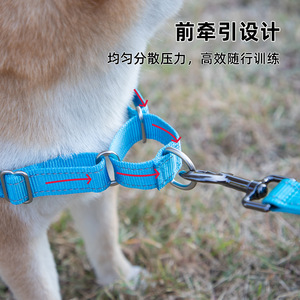 Arnés para Perro Easywalk, Correa de Pecho Ajustable, para Razas Medianas y Grandes, Color Azul Cielo, Verde Hierba, Rojo, Rojo Rosa, Gris Claro - Product Image 5