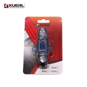 Kuerl ที่ยึดฟิวส์เครื่องเสียงรถยนต์60A บล็อกประกันภัยทองแดงบริสุทธิ์สำหรับสายไฟรถยนต์ - Product Image 1