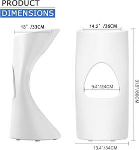 עומד לילה מועדון בר פלסטיק LED ריהוט סט עגול קוקטייל שולחן עם slim מותניים - Product Image 3