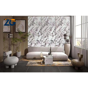 Lastra in <span class=keywords><strong>Pietra</strong></span> Sinterizzata Personalizzata ZGSTONE, Top Lucidato in Porcellana <span class=keywords><strong>per</strong></span> Soggiorno e Bagno - Product Image 2