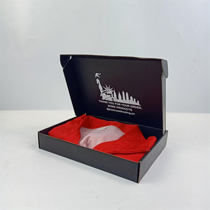Custom Printing LOGO Black Corrugated <strong>Paper</strong> Garment Clothing Gift Packaging Box Mailer <strong>Boxes</strong> for <strong>Small</strong> Business - Product Image 3