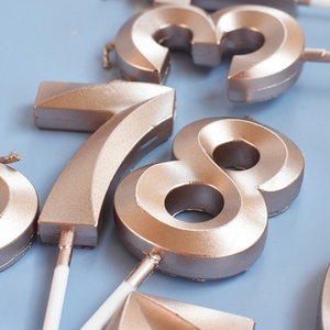 Vela de Cera para Pastel de Cumpleaños con Número del 0 al 9 para Decoración de Fiestas al por Mayor - Product Image 6
