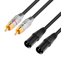 Câble Audio Microphone professionnel, 20 pièces, faible bruit, Xlr, mâle à 2RCA