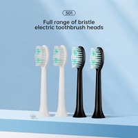 Têtes de rechange pour brosse à dents électrique, emballage antibactérien sous vide, têtes de rechange pour brosse à dents sonique avec poils de nettoyage doux