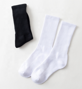 KANGYI chaussettes côtelées de haute qualité concevez vos propres chaussettes blanches simples de basket-ball - Product Image 3