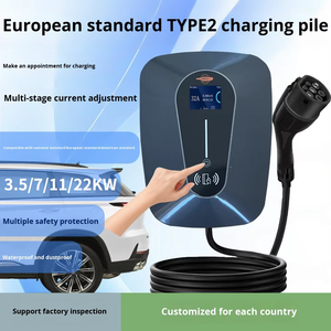 Estación de Carga de Pared con Regulación de Corriente Tipo Botón, con Salida de 3.5kW-22kW y Entrada de 85V-380V para Vehículos de Nueva Energía - Product Image 4