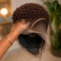 Perruque Pixie 360 en Cheveux Humains Pré-Stylisée Noir Naturel, Perruque Pixie 360 Faite à la Machine, Perruque Pixie 360 Bourgogne 99J, Perruque Pixie 360 Prête à Porter