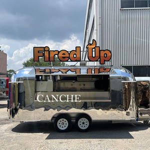 Chariots de vente de nourriture de rue personnalisés camion de restauration rapide mobile fourgonnette chariot de crème glacée remorques de nourriture avec congélateur à vendre Europe - Product Image 4