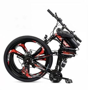 ล้อขนาด 26 นิ้วแบบรวมตัว, ระบบกันสะเทือนคู่, ดิสก์เบรกคู่, แบตเตอรี่ลิเธียม 36V 10AH, พับได้, จักรยานไฟฟ้าสำหรับกีฬาในเมือง - Product Image 5