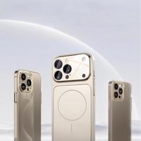 Nouvelles Coques de Téléphone en Verre Dépoli pour iPhone 17 16 15 14 13 18 Pro Max, Magnétiques, Antichoc, avec Protection de l'Objectif Arrière
