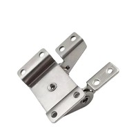 Charnière en acier inoxydable à double axe avec amortissement de couple, axe de rotation à arrêt libre, angle d'ouverture de 180° pour la surveillance des caisses enregistreuses