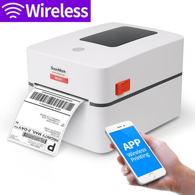 M4201 4x6 Thermal Shipping Label Printer Barcode Printer for Shipping Labels ,wireless Thermal Label Printer for Shipping pa
