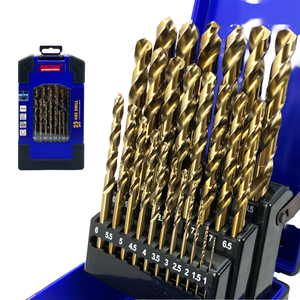 Chất lượng cao <span class=keywords><strong>HSS</strong></span> <span class=keywords><strong>E</strong></span> Cobalt M35 DIN338 Twist <span class=keywords><strong>Drill</strong></span> Bits 25 cái thẳng Shank cho nhà máy kim loại quá trình hổ phách kết thúc - Product Image 3